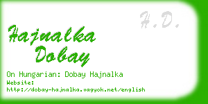 hajnalka dobay business card